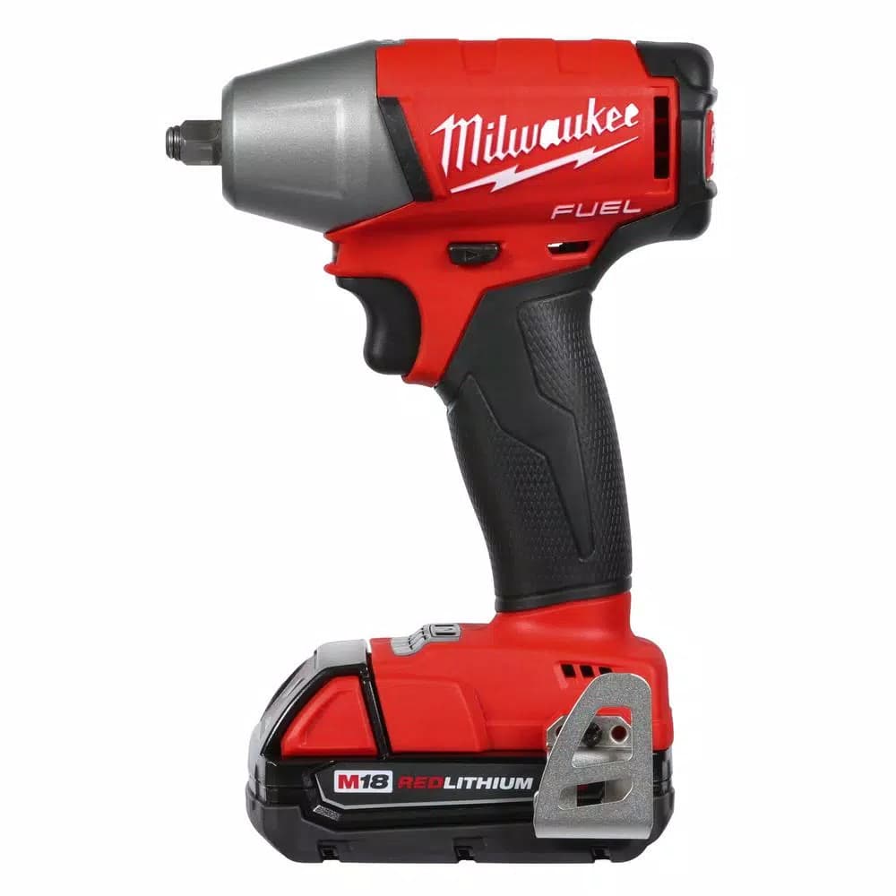 Milwaukee M18 FUEL 3/8 in. Compact Impact Wrench Kit w/ (2) 2.0 Ah Batteries & Charger