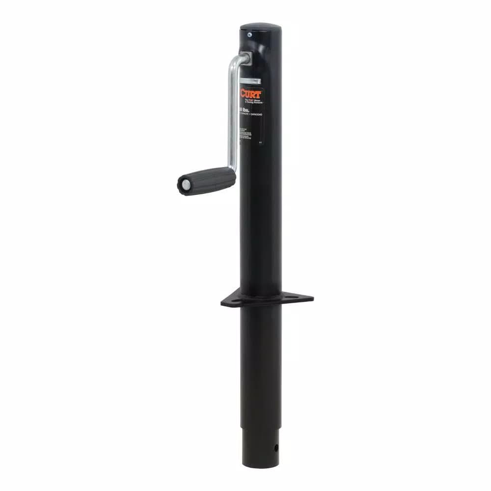 CURT A-Frame Trailer Jack with Side Handle, 2,000 lbs. Capacity, 14.5 in. Travel