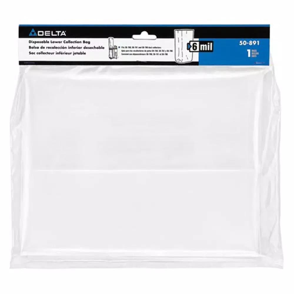 Delta 6 Mil Lower Collection Replacement Bag for 50-786 and 50-760 Dust Collectors