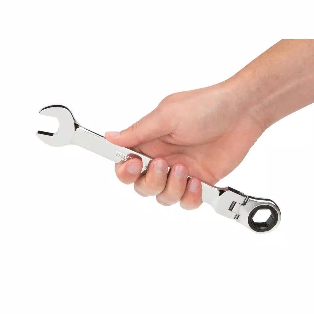TEKTON 3/4 in. Flex-Head Ratcheting Combination Wrench, 72-Tooth, 6-Point