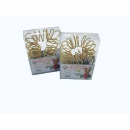 Starlite Creations 12 ft. Pre-Lit LED Gold Single Braided Garland, Battery Operated with Timer (Bundle of 2) thumbnail 2
