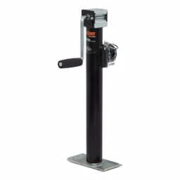 CURT Pipe-Mount Swivel Trailer Jack with Side Handle, 2,000 lbs. Capacity, 15 in. Travel thumbnail 1