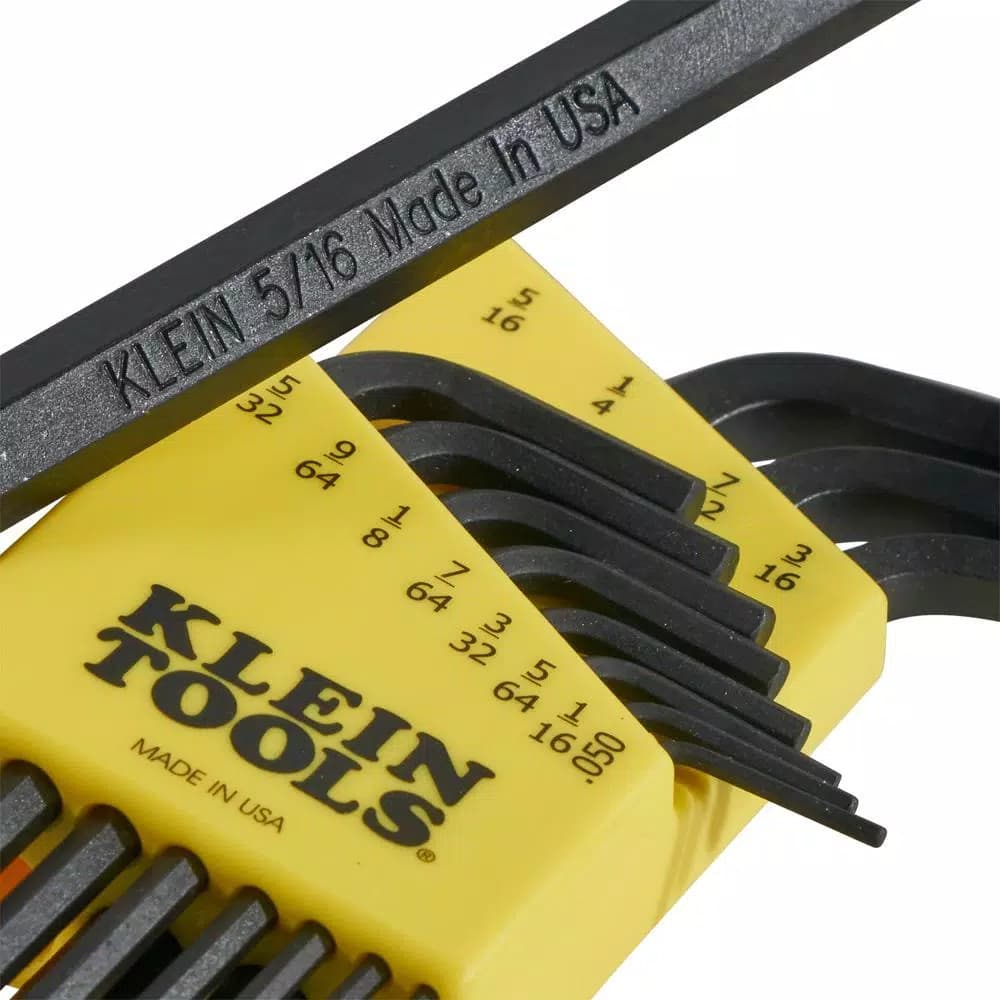 Klein Tools 12-Piece L-Style Ball-End Hex Key Set, SAE
