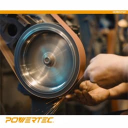 POWERTEC 2 in. x 72 in. 40 Grit Aluminum Oxide Sanding Belts, 10-Pack thumbnail 5