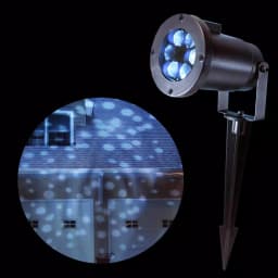 LUMABASE White Dots LED Projector Light - Rotating Confetti Effect for Indoor and Outdoor Use thumbnail 1