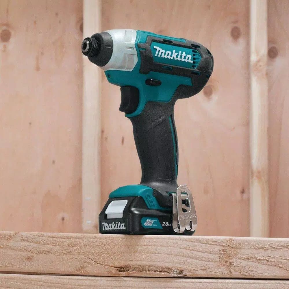 Makita 12V MAX CXT Cordless 1/4 in. Impact Driver Kit with (2) 2.0Ah Batteries, Charger, and Hard Case