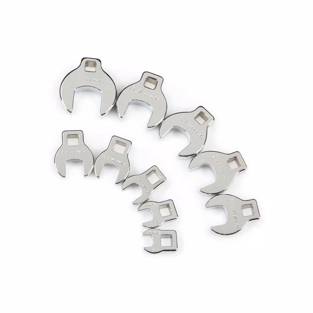 TEKTON 10-Piece 3/8 in. Drive Crowfoot Wrench Set, SAE (3/8 in. to 1 in.)