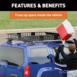 CURT 18117 Roof Cargo Basket Extension for 18115 Cargo Carrier thumbnail 5