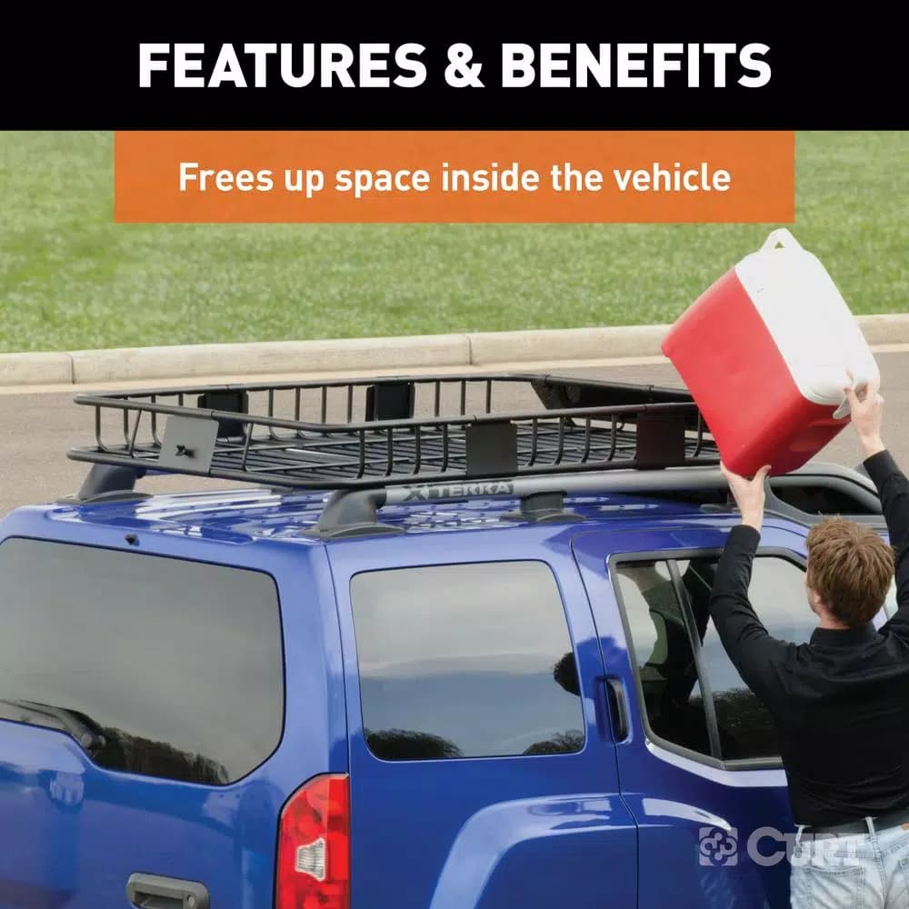 CURT 18117 Roof Cargo Basket Extension for 18115 Cargo Carrier