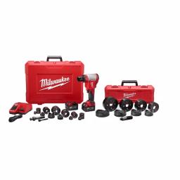 Milwaukee M18 Force Logic 10T Knockout Tool Kit with M18 FUEL Hammer Drill & 5.0 Ah Battery thumbnail 2