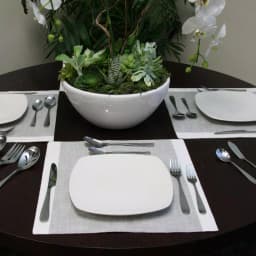 Gibson Home 46-Piece Hammered Stainless Steel Flatware Set, Service for 8 thumbnail 3