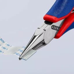 KNIPEX 4-1/2 in. Precision Box Joint Electronics Pliers with Flat Tips thumbnail 3