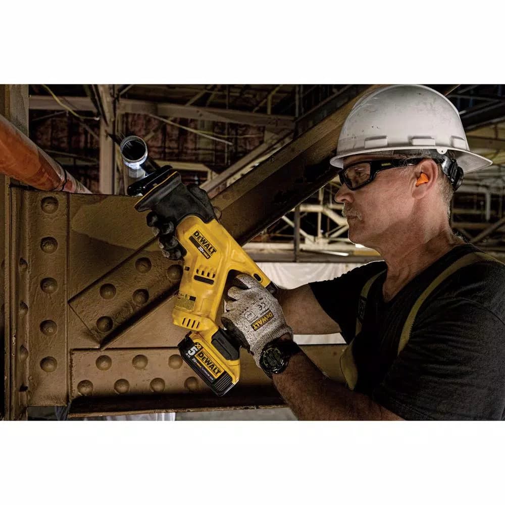 DEWALT 20V MAX Cordless Compact Reciprocating Saw with 5.0Ah Battery