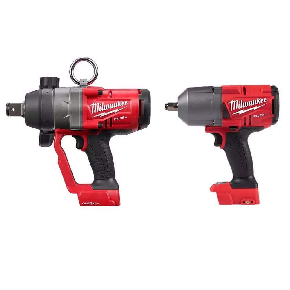 Milwaukee M18 FUEL 1 in. and 1/2 in. High Torque Impact Wrench 2-Tool Combo Kit