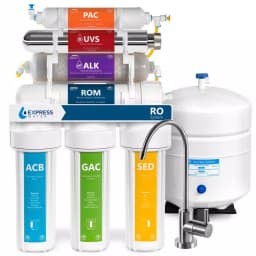Express Water 11-Stage UV Reverse Osmosis Alkaline Water Filtration System with Tank and Faucet, 100 GPD thumbnail 1