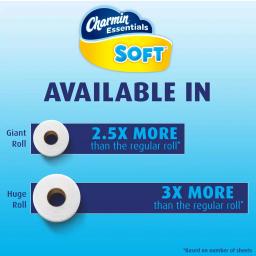 Charmin Essentials Soft 2-Ply Toilet Paper, 48 Giant Rolls thumbnail 8