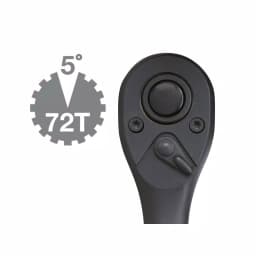 TEKTON 1/2 in. Drive 10 in. Composite Ratchet, 72-Tooth Oval Head thumbnail 4