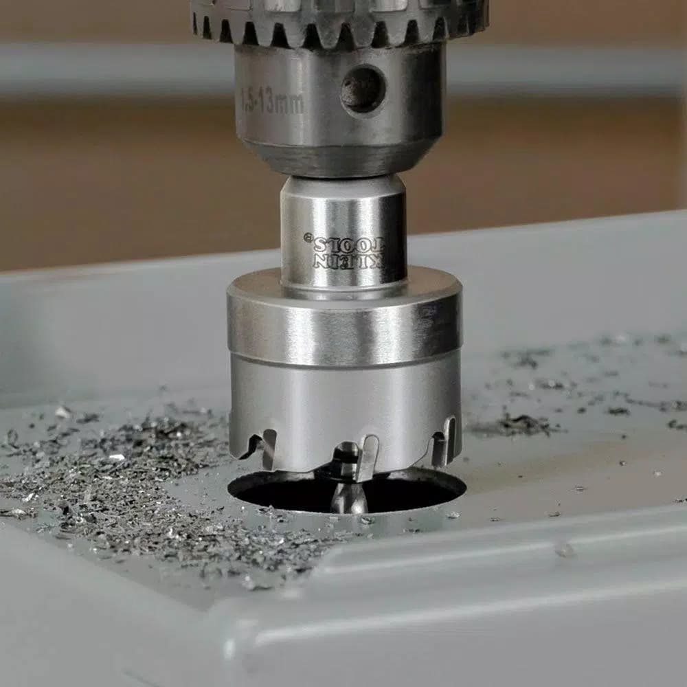 Klein Tools 1-3/8 in. Carbide Hole Cutter with Arbor and Pilot Bit