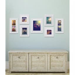 Pinnacle Gallery Perfect 7-Piece White Wood Picture Frame Set with Matted Openings thumbnail 1