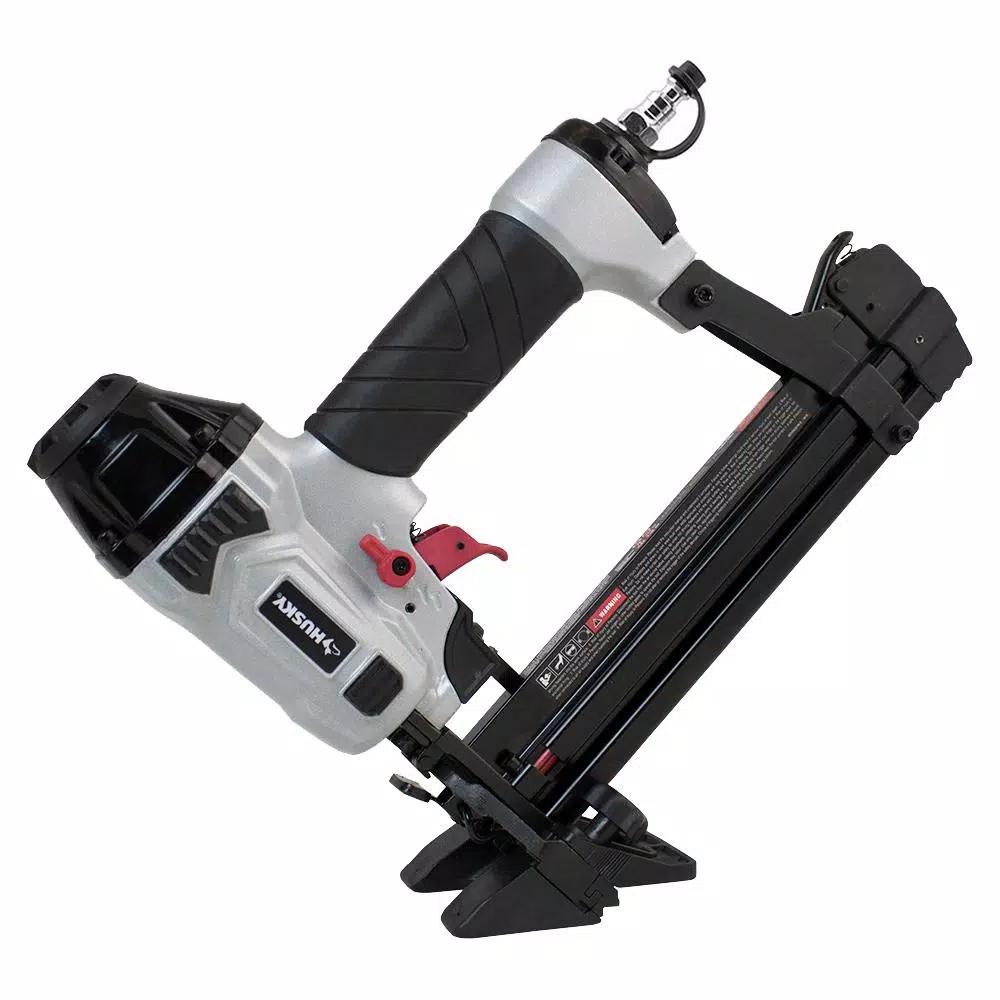 Husky 4-in-1 18-Gauge Pneumatic Mini Flooring Nailer and Stapler