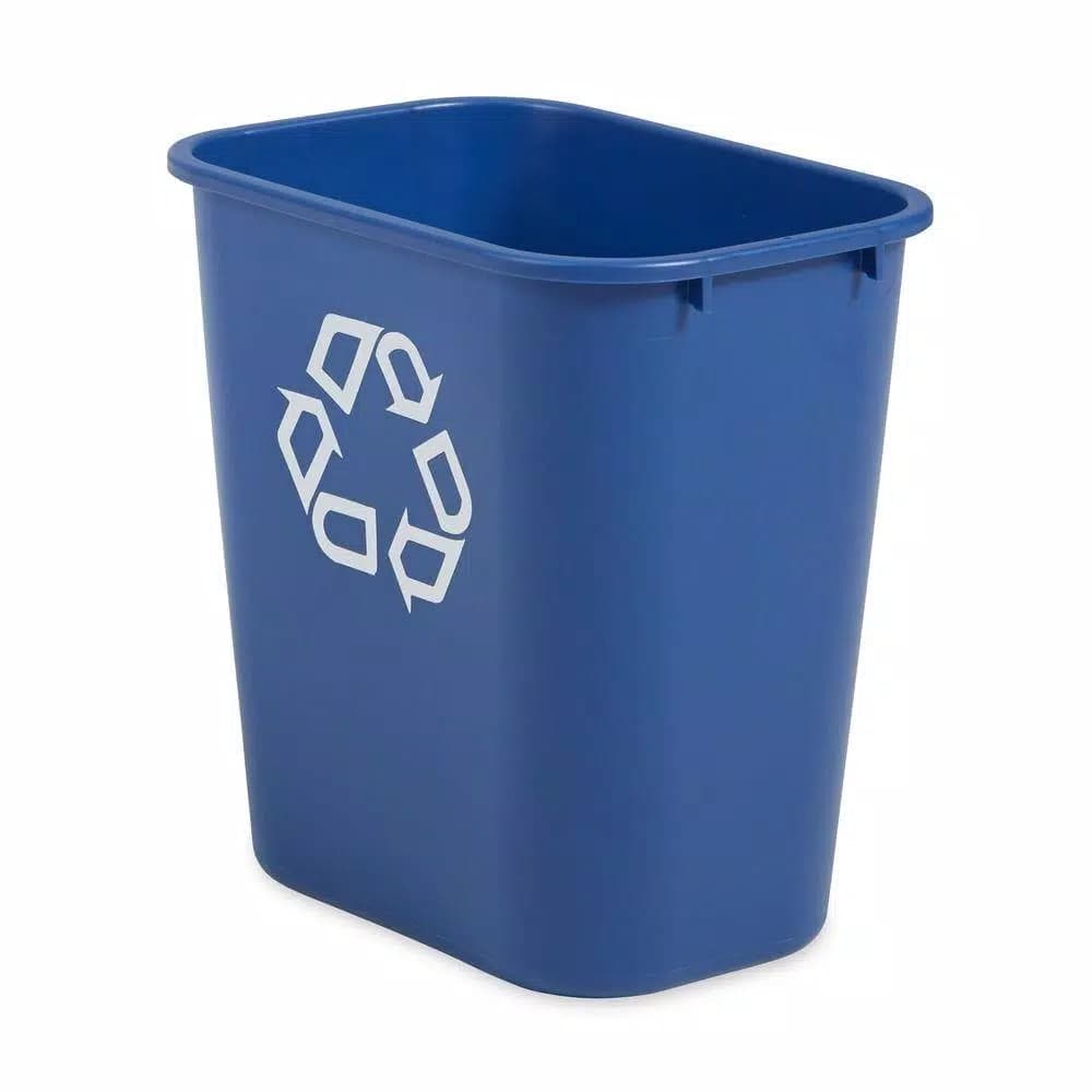Rubbermaid Commercial Products Rubbermaid Commercial 7 Gal. Deskside Recycling Bin, Blue