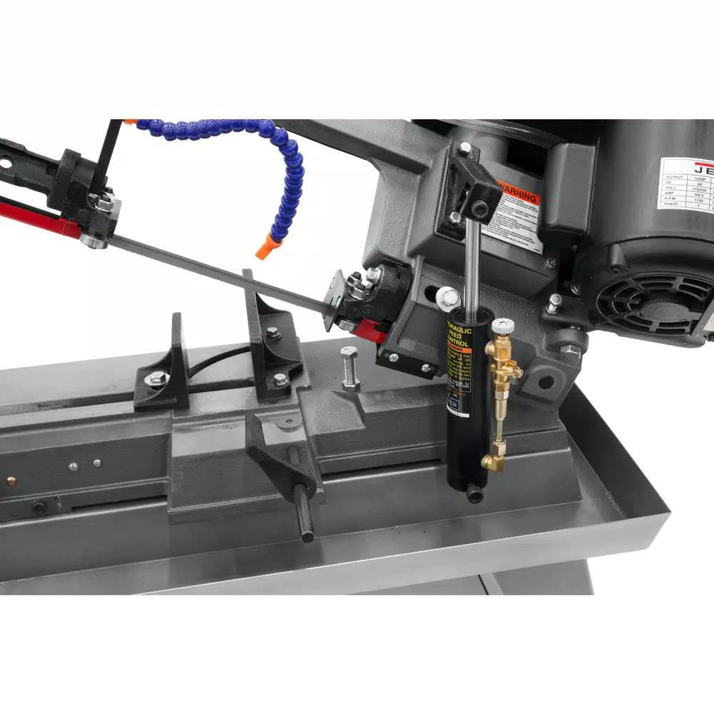 JET J-3230 1/2 HP 5 in. x 8 in. Horizontal Metalworking Band Saw with Rolling Stand, 115V