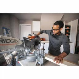 RIDGID 12 in. Dual Bevel Sliding Miter Saw, 15 Amp, 70° Miter Capacity thumbnail 9