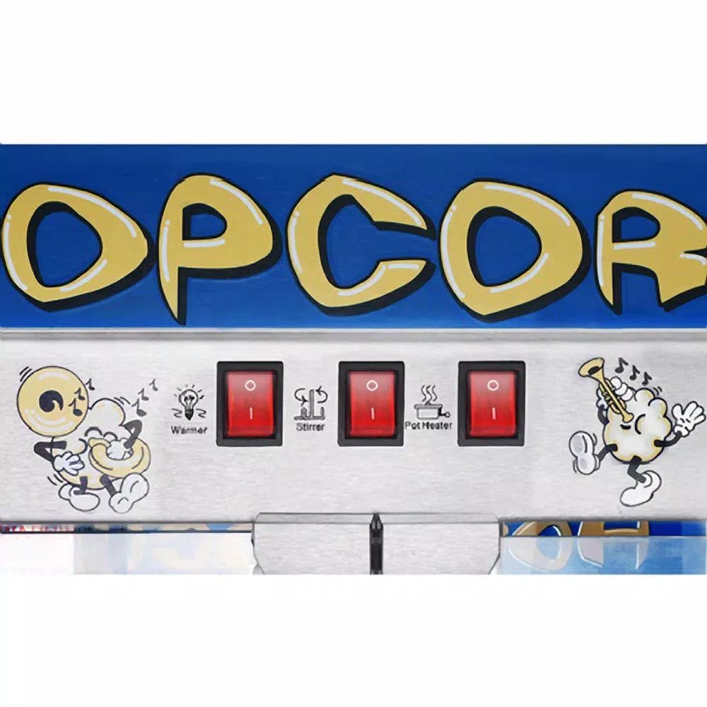 Great Northern Pop Heaven 12 oz. Blue Countertop Popcorn Machine, 1350W Commercial Quality Popper