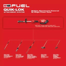 Milwaukee M18 FUEL 18V Brushless Cordless String Trimmer Kit with Hedge Trimmer Attachment & 8 Ah Battery thumbnail 6