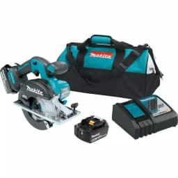 Makita 18V LXT Lithium-Ion Brushless 5-7/8" Metal Cutting Saw Kit with 2 5.0Ah Batteries and Charger thumbnail 1