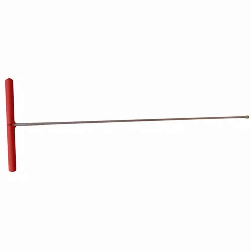 JONES STEPHENS 48 in. Steel Probing Rod with Carbon Steel Ball Point for Locating Underground Pipes