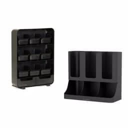 Mind Reader Black Coffee and Tea Station Organizer with Pod, Cup, and Condiment Storage thumbnail 1