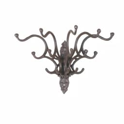 3R Studios Fountain Cast Iron Wall Hooks - Rustic 15-Hook Organizer thumbnail 1