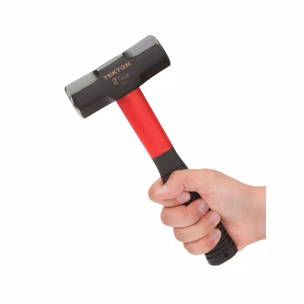 TEKTON 2-1/2 lb. Stubby Sledge Hammer with Fiberglass Handle