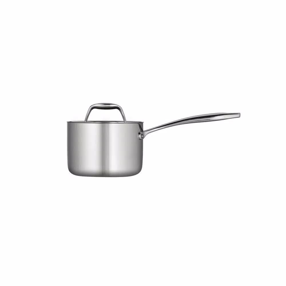 Tramontina 1.5 Qt Tri-Ply Clad Stainless Steel Sauce Pan with Lid