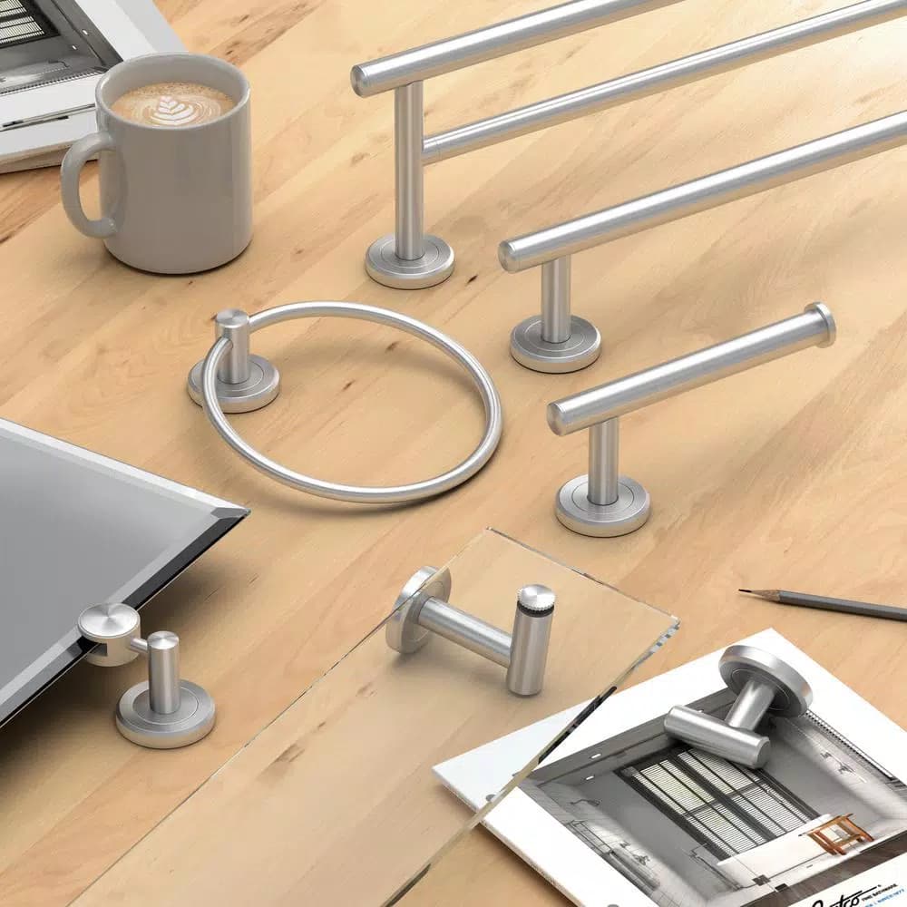 Gatco Latitude II 24 in. Single Towel Bar, Satin Nickel