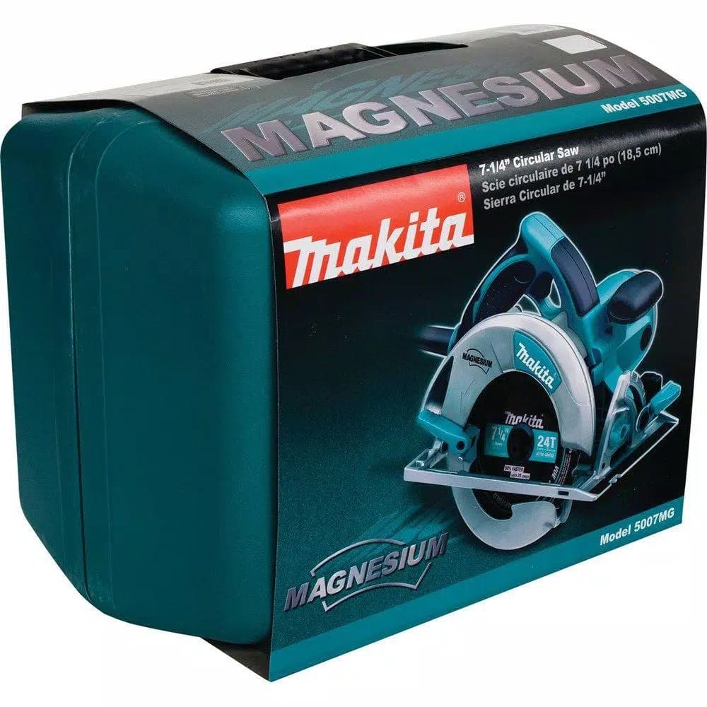 Makita 5007MG 7-1/4 in. 15 Amp Corded Magnesium Circular Saw with LED Light and Hard Case