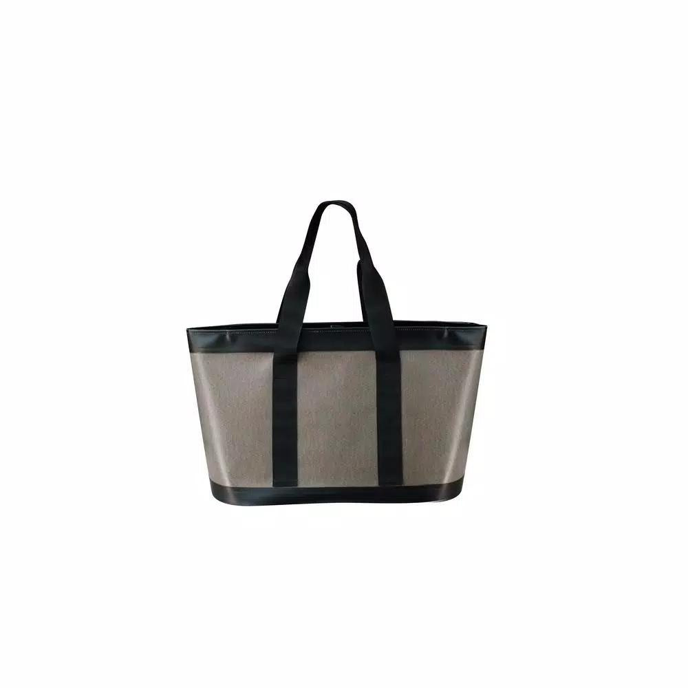 Camp-Zero Premium Carry-All Tote Bag - Rugged Waterproof Soft-Side Cooler, Tan and Black