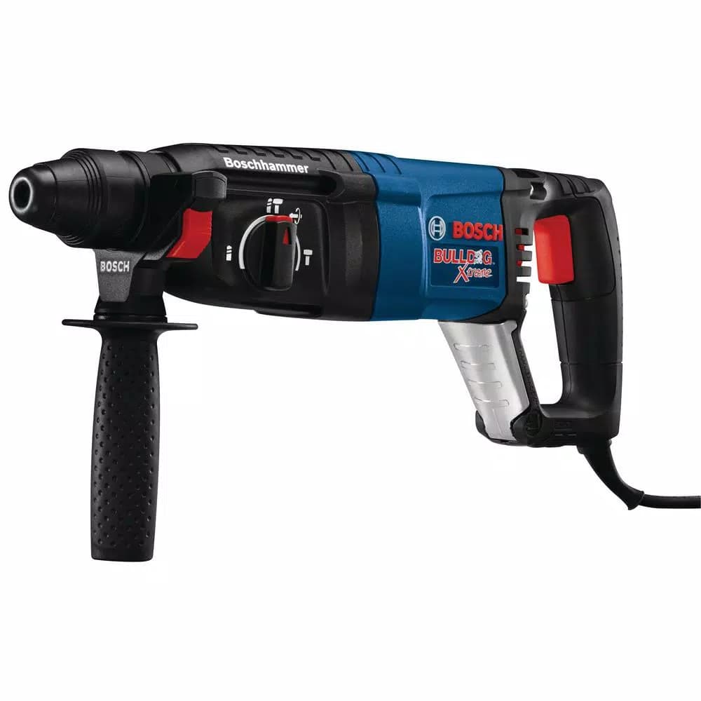 Bosch Bulldog Extreme 8 Amp SDS-Plus Corded Rotary Hammer Drill with HDC100 Dust Attachment