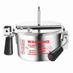 Great Northern Foundation 4 oz. Black Hot Oil Popcorn Machine with Cart thumbnail 6