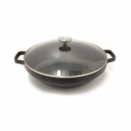BergHOFF GEM 12.5 in. Cast Aluminum Nonstick Wok with Glass Lid, Induction Compatible thumbnail 2