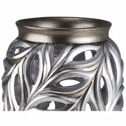 Unbranded Kiara 15.75 in. Silver Peacock Feather Decorative Table Vase thumbnail 2