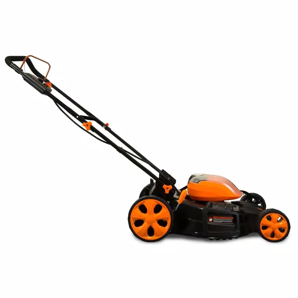 WEN 40V Max Cordless 21 in. 3-in-1 Walk Behind Push Lawn Mower with 2 Batteries and Charger