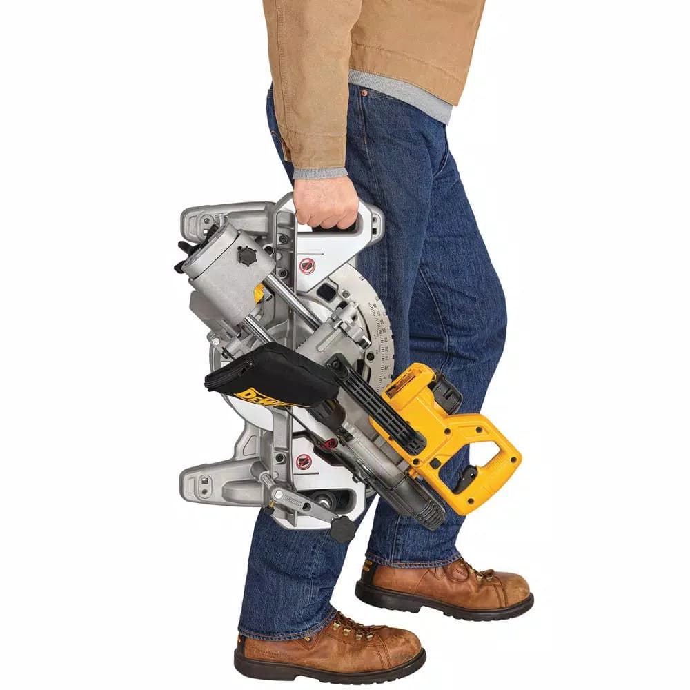 DEWALT 20V MAX Cordless 7-1/4 in. Sliding Compound Miter Saw Combo Kit with 4.0 Ah Battery & Bonus Cordless Jigsaw