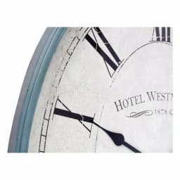 Aspire Home Accents Sonia Blue Oval Wall Clock - Distressed Teal French Provincial Decor thumbnail 3