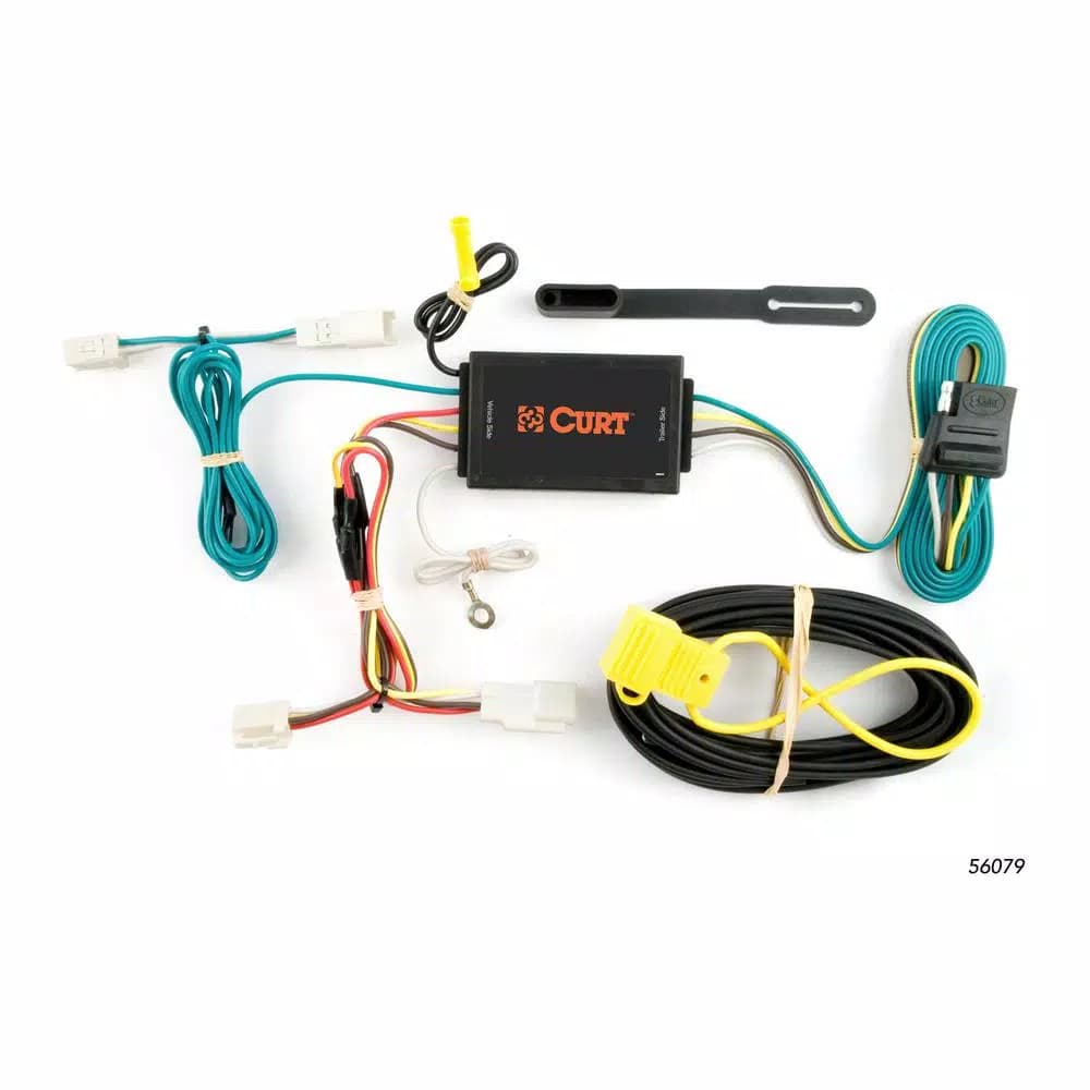 CURT Custom Vehicle-Trailer Wiring Harness, 4-Way Flat, T-Connector for Toyota Camry (Except SE)