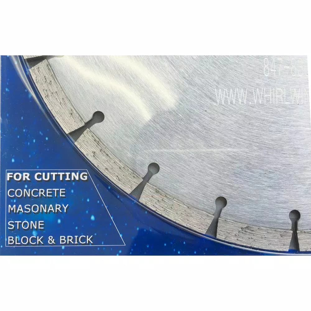 Whirlwind USA 12 in. Segmented Diamond Blade for Concrete, Stone, Brick, and Masonry