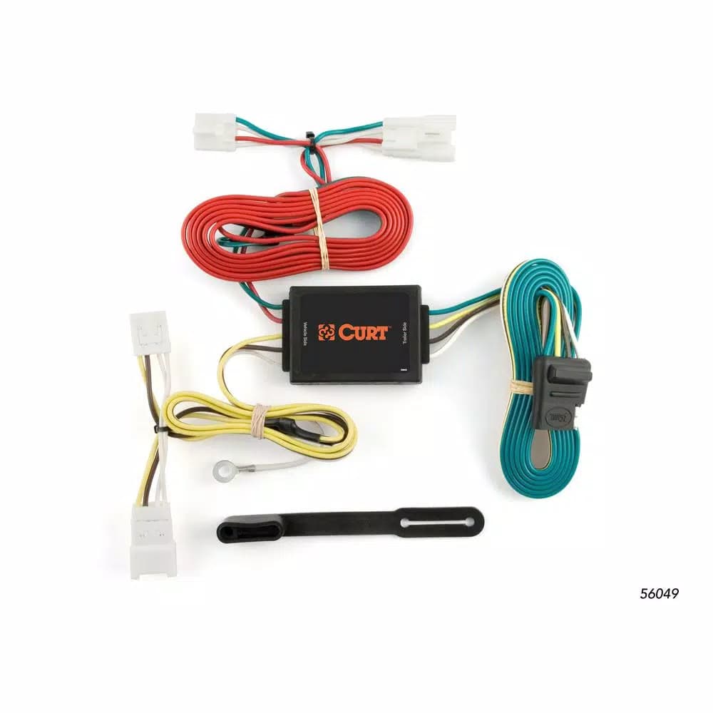 CURT Custom 4-Way Flat Trailer Wiring Harness for Hyundai Elantra, Sonata & Kia Optima