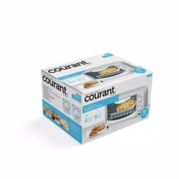 Courant 4-Slice White Countertop Toaster Oven with Bake and Broil Functions thumbnail 5