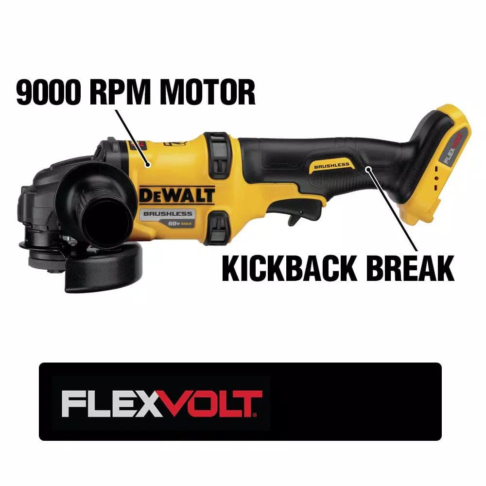 DEWALT FLEXVOLT 60V MAX Brushless SDS MAX Rotary Hammer & 4-1/2 in. Grinder Combo Kit